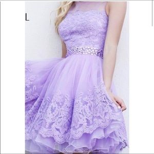 ** PRICE IS FIRM. Sherri Hill Purple Lavender short prom dress